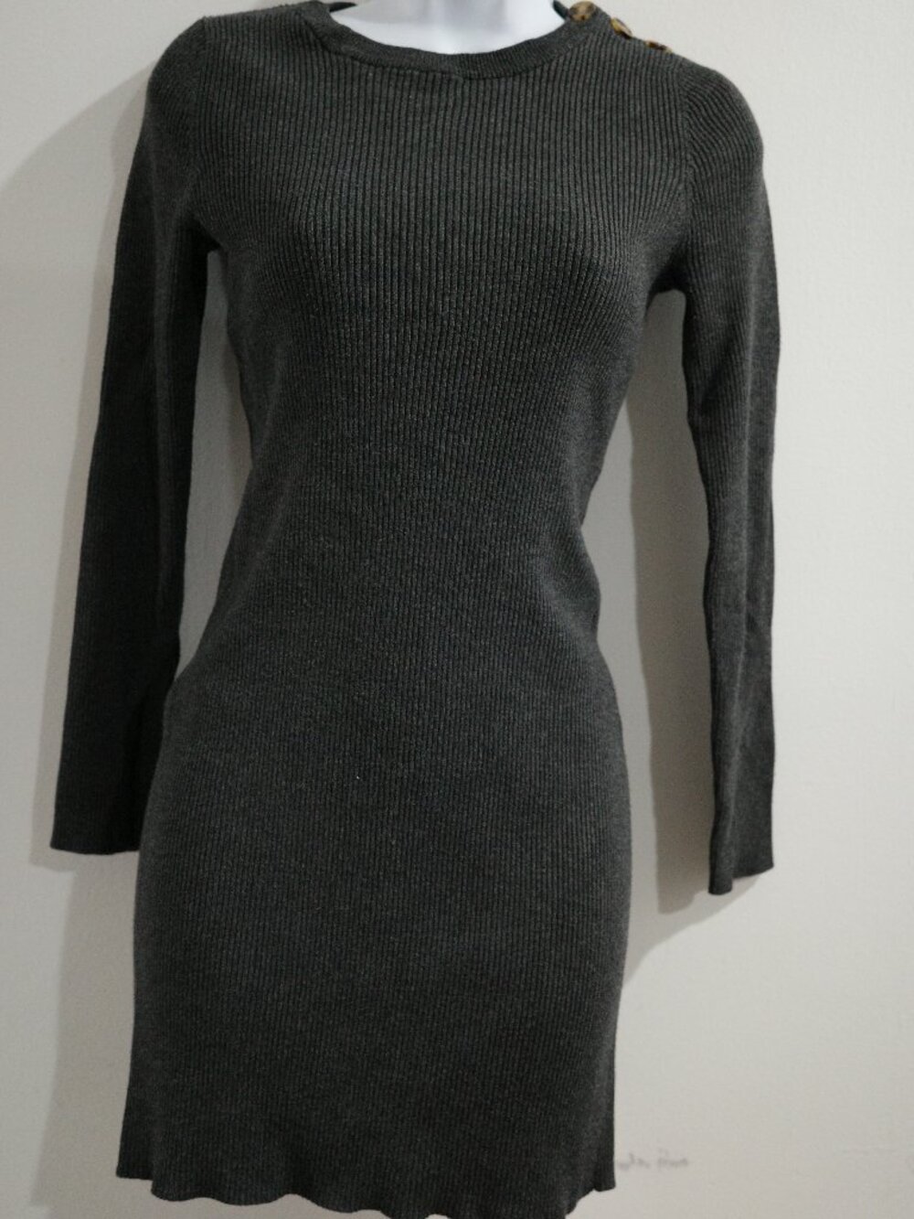 Super Mini sweater dress | Grey | S